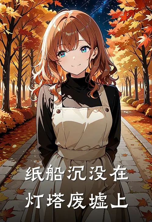 纸船沉没在灯塔废墟上