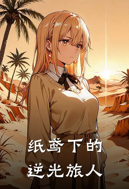 纸鸢下的逆光旅人