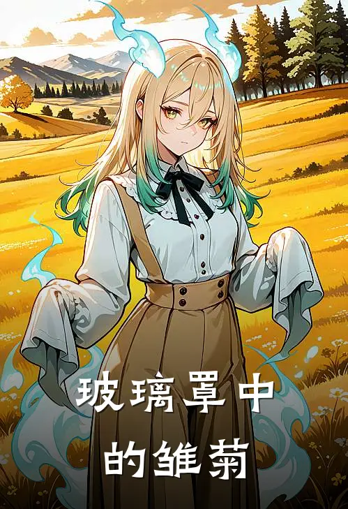 玻璃罩中的雏菊